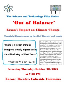 Poster for Film "Out of Balance"