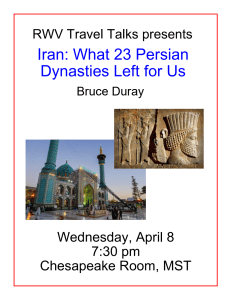Iran: What 23 Persian Dynasties Left for Us - Bruce Duray
