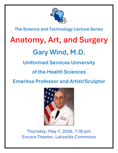 Anatomy, Art, and Surgery Gary Wind, M.D. May 7 2026