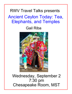 Ancient Ceylon Today: Tea,Elephants, and Temples - Gail Riba